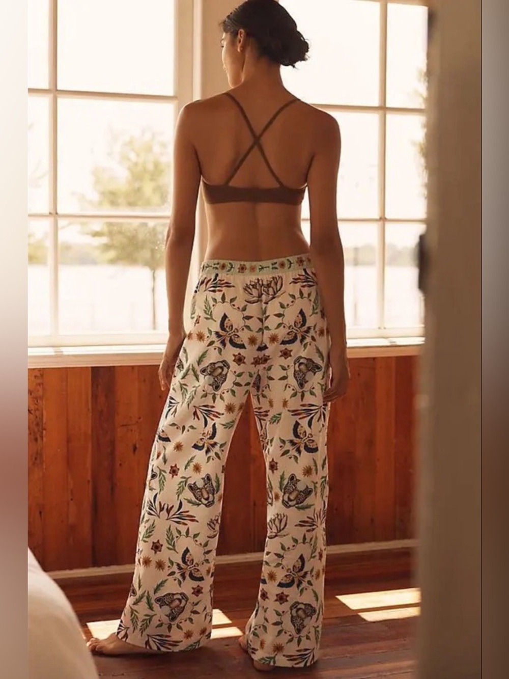 ✨ Anthropologie Cloud Flannel Pajama Pants Sz S - Picture 3 of 6
